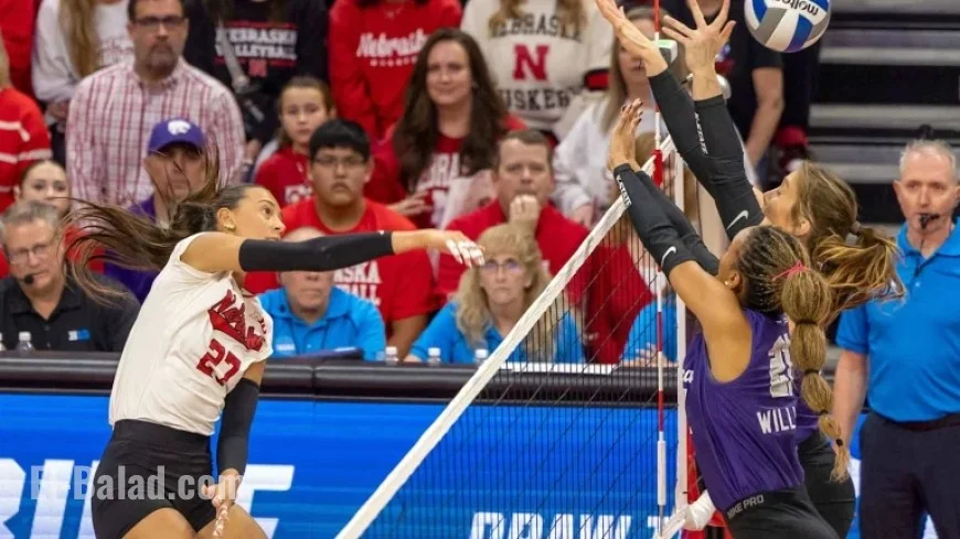 Nebraska Overcomes Offensive Struggles, Sweeps Kansas State