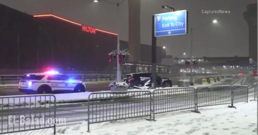 Fresh Snowfall Grounds Flights at O’Hare Sunday Morning