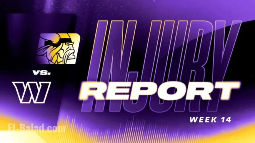 Week 14 Vikings vs. Commanders: Final Injury Report Released