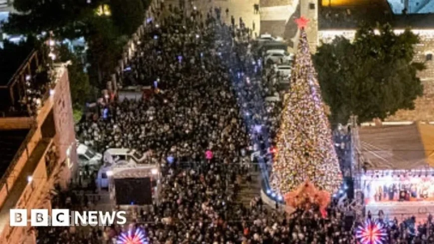 Bethlehem Lights Up Christmas Tree First Time Since Gaza Conflict Began