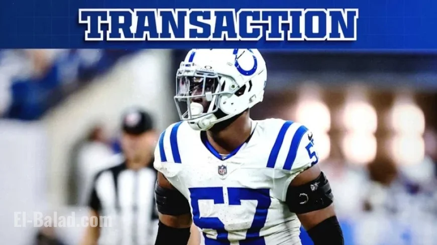 Colts Activate LB Jaylon Carlies; Elevate Grupe, Wormley for Week 14