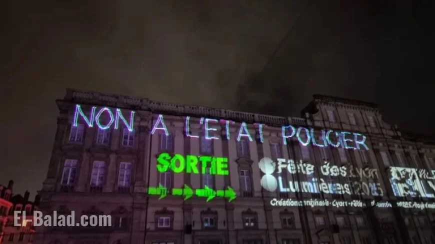 Police Criticized by Light Projections in Lyon; Doucet and Prefect Condemn