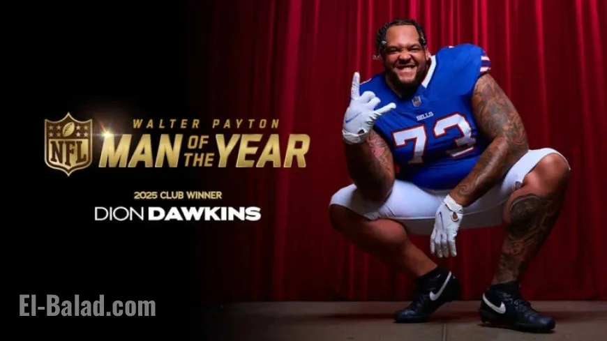 Dion Dawkins Wins Buffalo Bills’ 2025 Walter Payton Man of the Year
