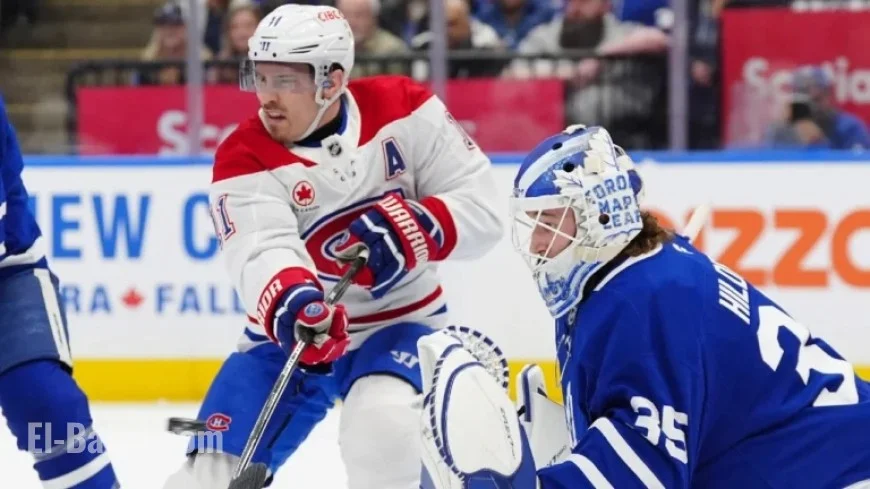 Hildeby Shines as Maple Leafs Secure Point in Montreal Rematch