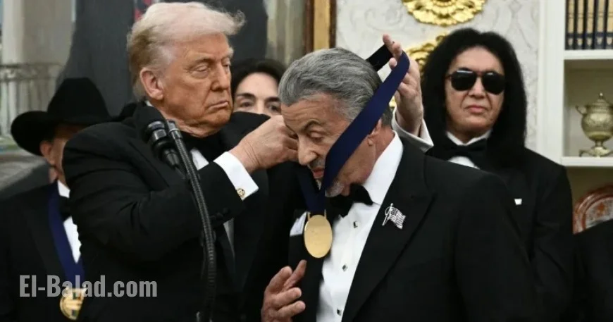 Sylvester Stallone Accepts Trump Medal with Cane, Fans Express Disappointment