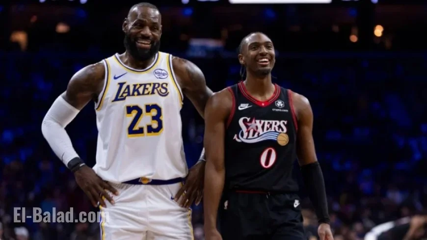 James’ Clutch Three, Doncic’s Triple-Double Propel Lakers Past 76ers