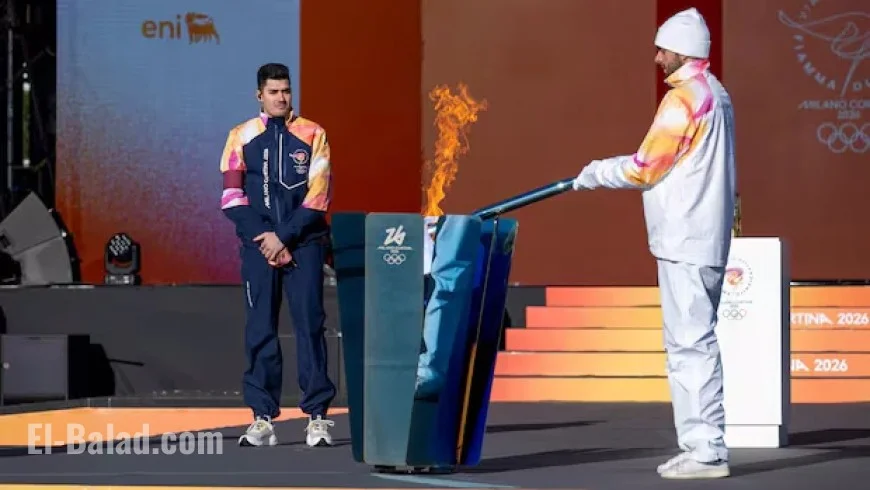 Summer Olympians Launch Torch Relay for Milan Winter Games Countdown