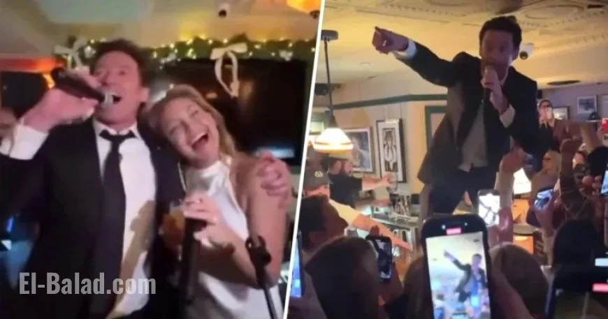 Hugh Jackman, Kate Hudson Delight Bar Patrons in Live Singalong