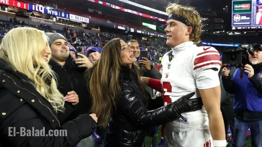 Model’s Appearance at Giants vs Patriots Sparks Jaxson Dart Romance Rumors