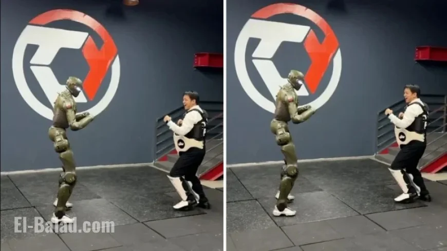 EngineAI CEO Hit by T800 Humanoid to Dispel CGI Speculations