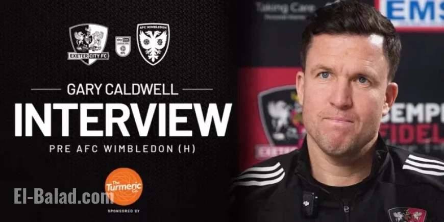 Gary Caldwell Previews AFC Wimbledon Home Match