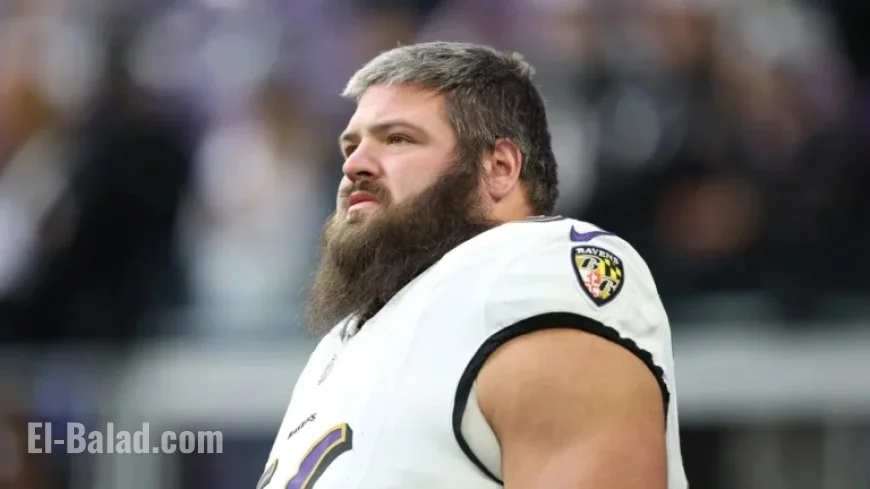 Ravens’ Ben Cleveland Suspended Three Games for NFL Policy Violation