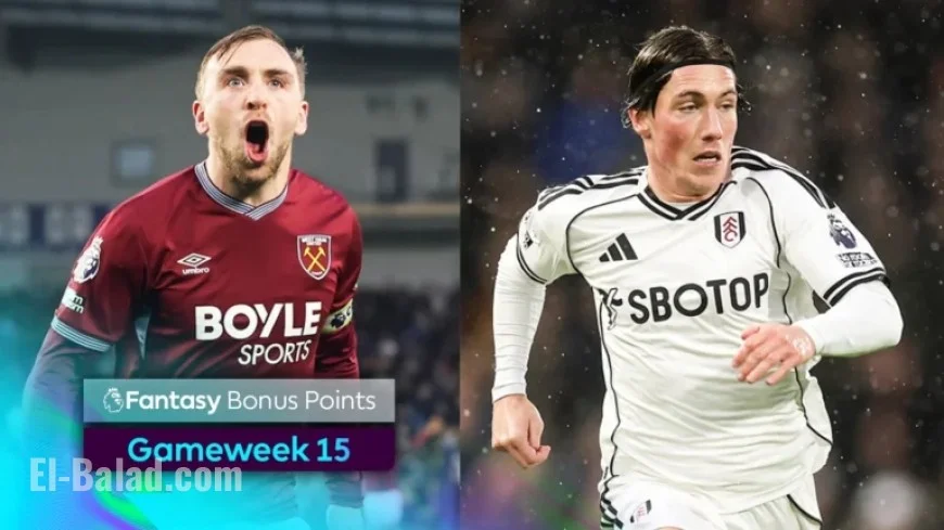 FPL GW15: Discover Sunday’s Bonus Points Earners