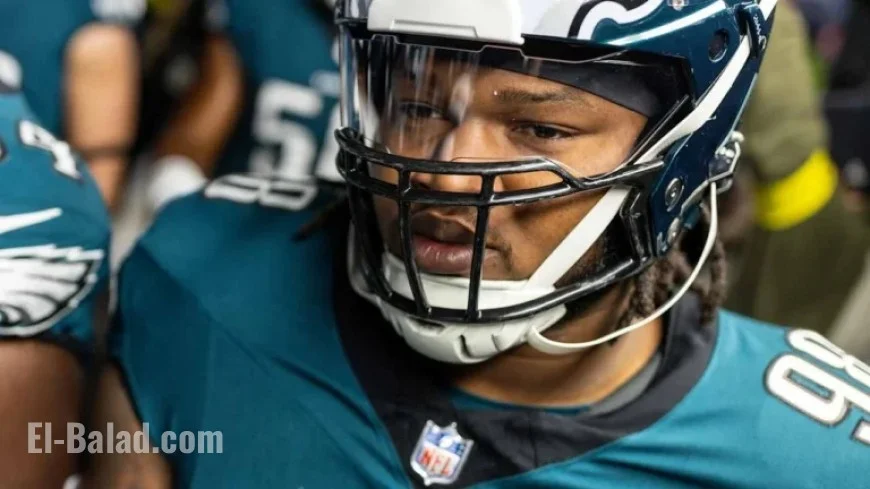 Eagles’ Jalen Carter, Lane Johnson Out for Monday vs. Chargers