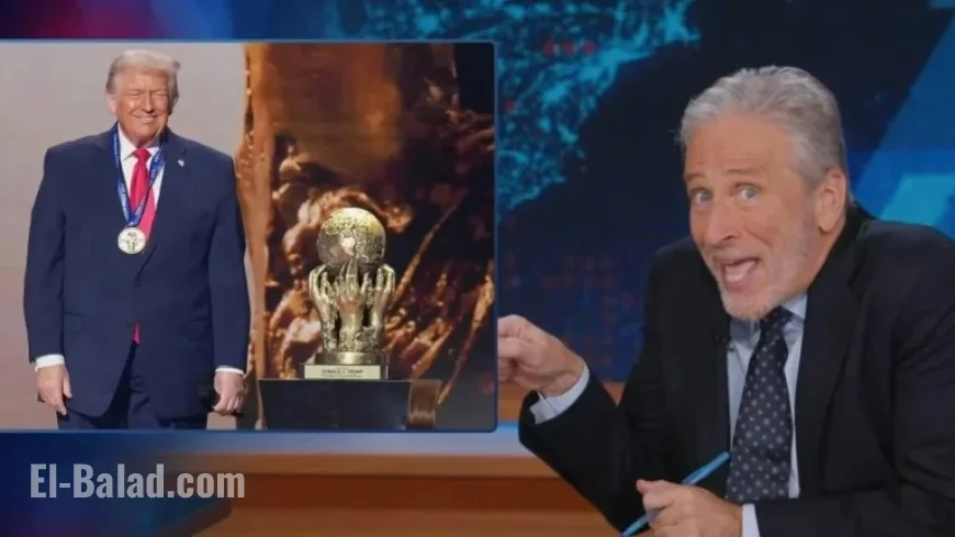 Jon Stewart Criticizes Trump’s Fabricated FIFA Peace Prize