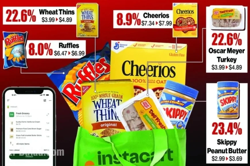 Study Reveals Instacart’s Variable Pricing on Identical Grocery Staples in Stores