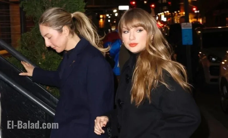 Taylor Swift Dines with Este Haim Ahead of Disney+ Launch