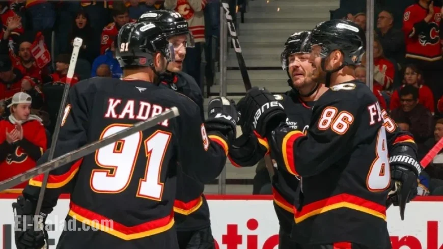 Kadri Shines with 3 Points as Flames Defeat Sabres