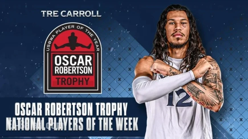 Tre Carroll Awarded USBWA National Player of the Week Honors