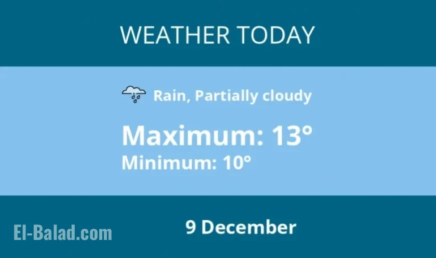 Kingston Weather Forecast for December 9