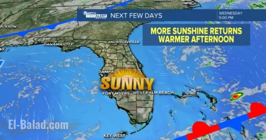 Seasonably Dry Weather to Persist Throughout the Week