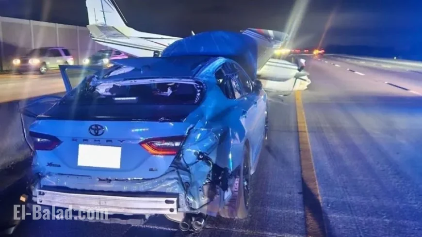 Plane Crash-Lands on Toyota on Florida Freeway After Engine Failure