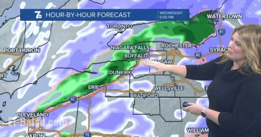 Rising Temperatures and Winds as Rain/Snow Arrives Wednesday