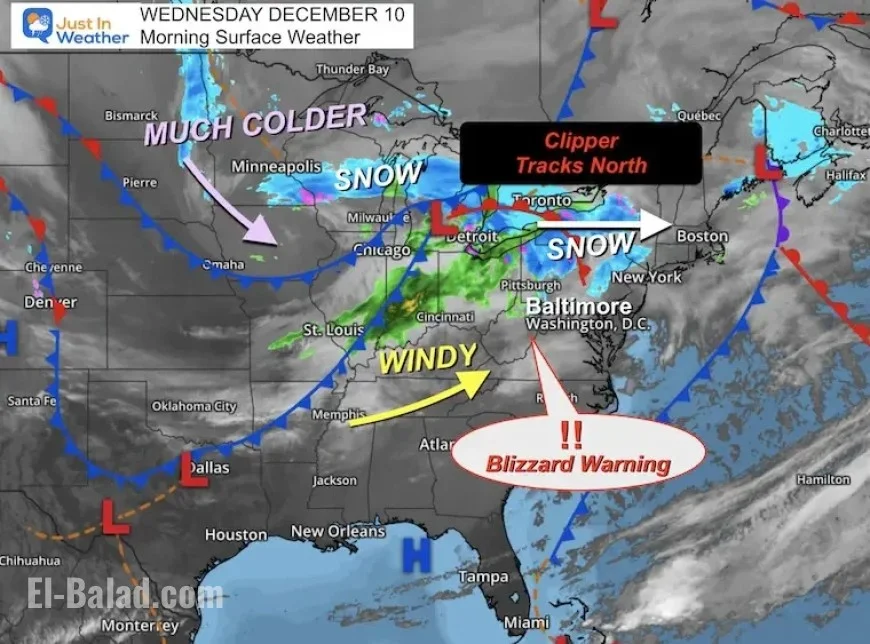 Blizzard Warning Issued for Mountains; Weekend Snow and Rain Expected