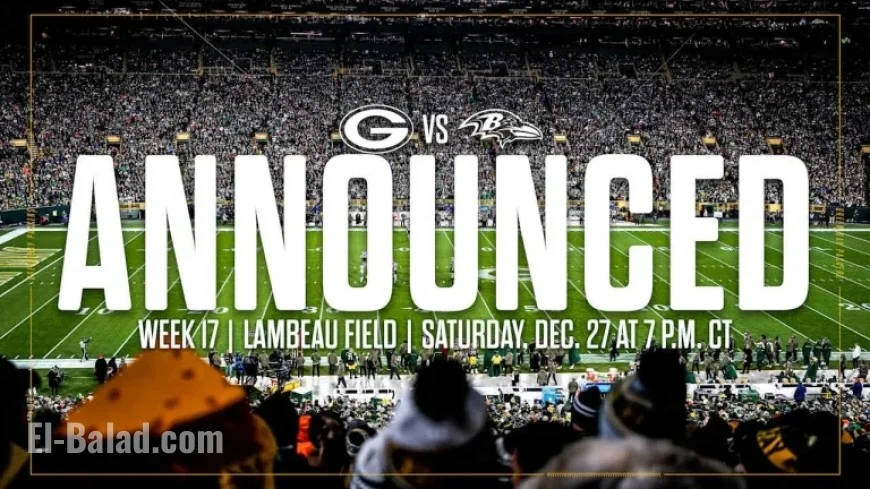 Packers vs. Ravens Primetime Showdown Set for Dec. 27