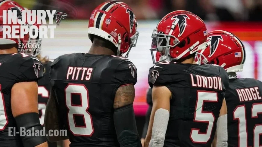 Drake London Out; Four Falcons Starters Questionable Against Buccaneers