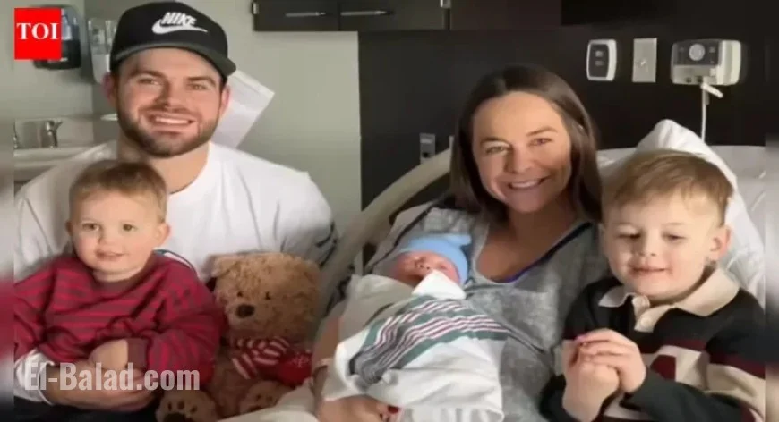 Detroit Red Wings’ Alex DeBrincat and Wife Lyndsey Welcome Third Son Leighton