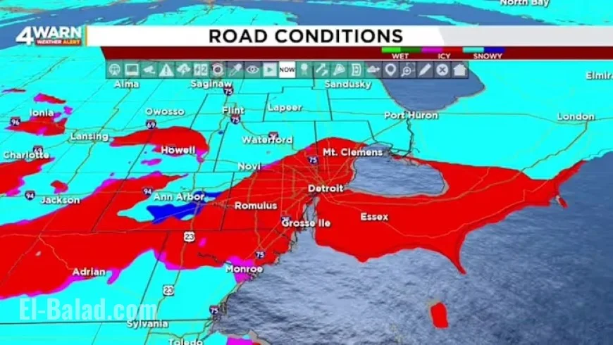 Wintry Mix Transitions Back to Snow in Metro Detroit Wednesday