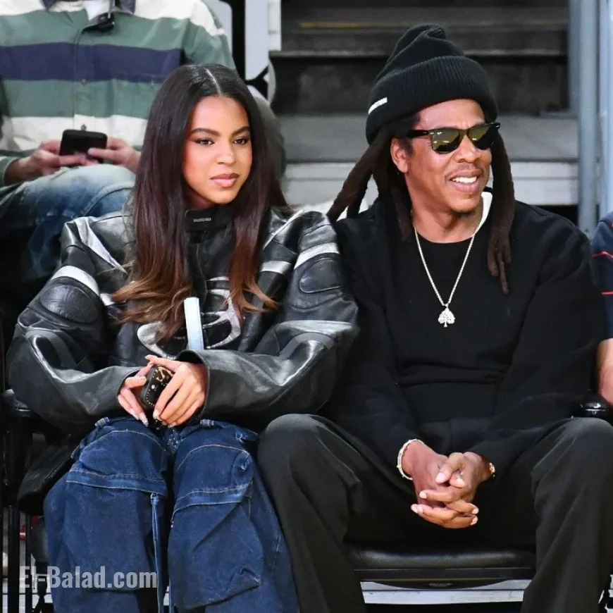 Blue Ivy Mirrors Beyoncé at Courtside Event with Jay-Z