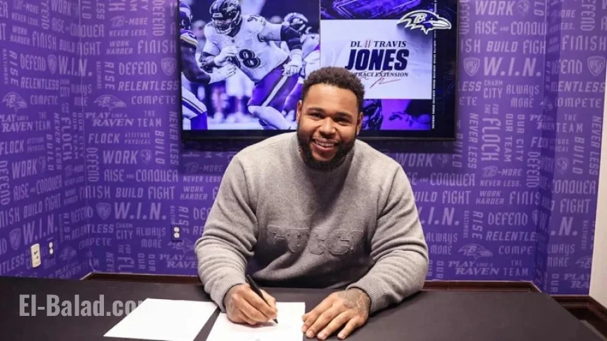 Ravens Secure Three-Year Deal with Travis Jones