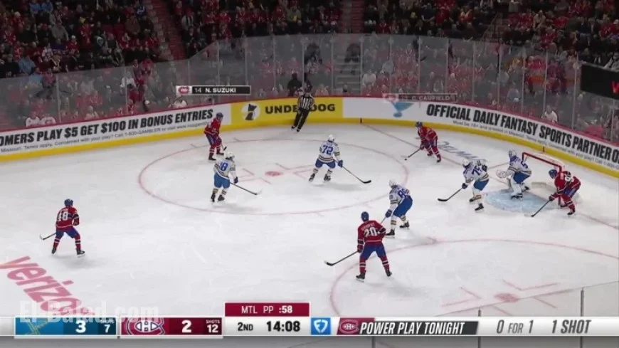 Blues’ Binnington Steals Goal from Canadiens’ Demidov