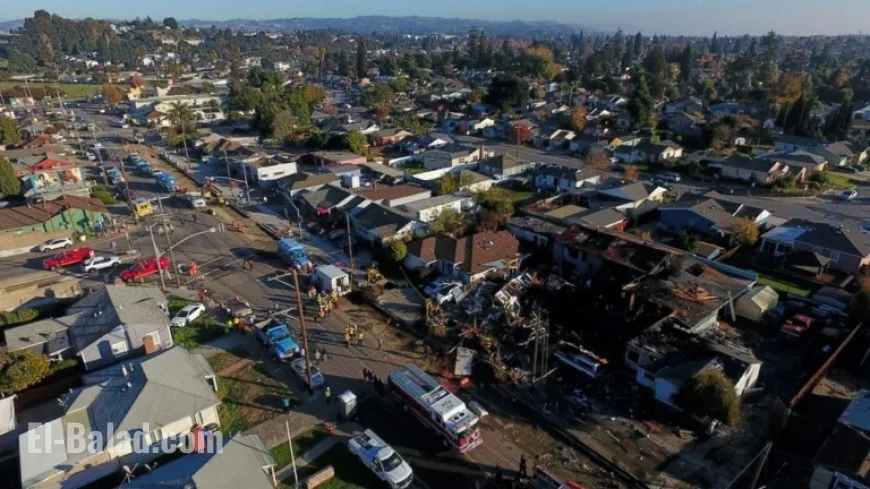 San Francisco Bay Area Gas Explosion Destroys Homes