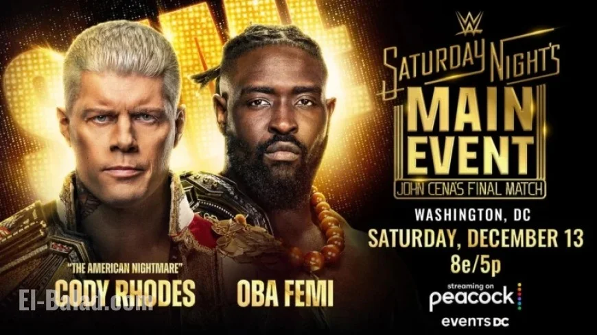 Cody Rhodes Faces Oba Femi in WWE Champion Showdown