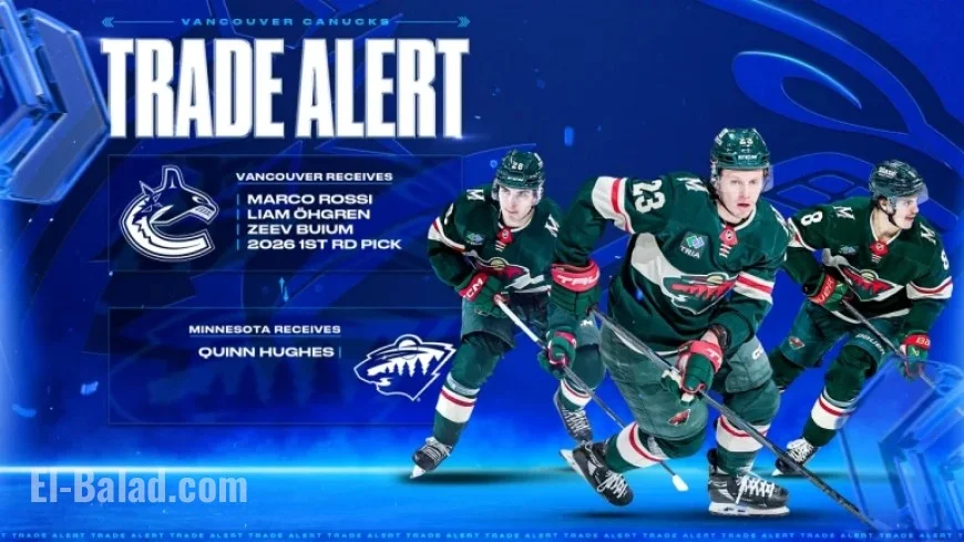 Canucks Secure Rossi, Öhgren, Buium, and First-Round Pick from Wild