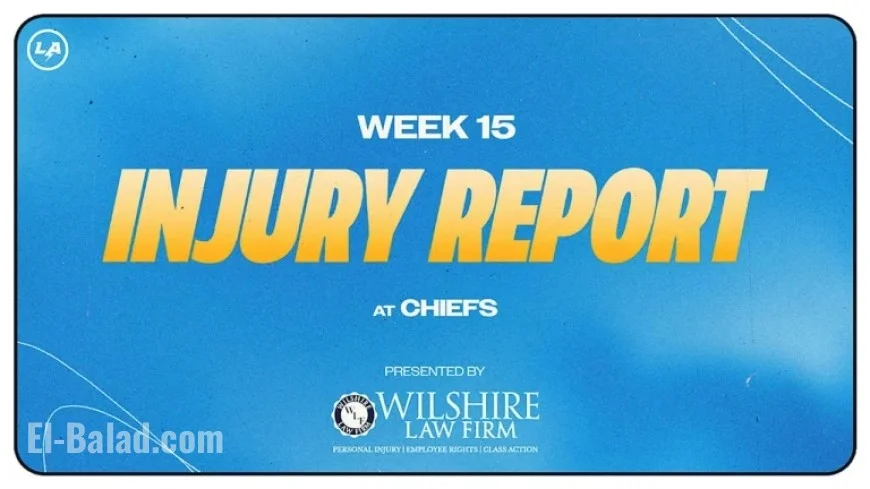 Week 15, 2025: Chargers vs. Chiefs Injury Report Released