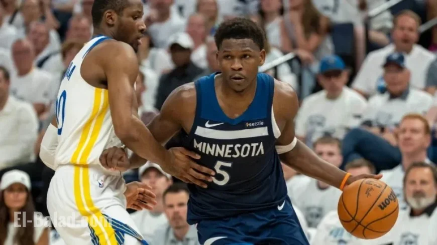 Anthony Edwards Sidelined Against Warriors Due to Right Foot Soreness