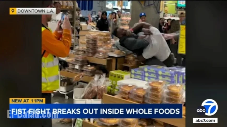 Video Captures Brawl Inside Downtown Los Angeles Whole Foods