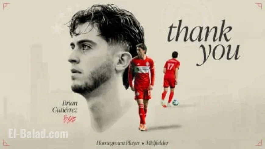 Chicago Fire Transfers Midfielder Brian Gutiérrez to Club Deportivo Guadalajara