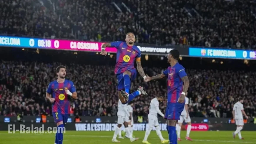 Raphinha Leads Barcelona to Seventh Consecutive Win, Extends Lead Over Real Madrid