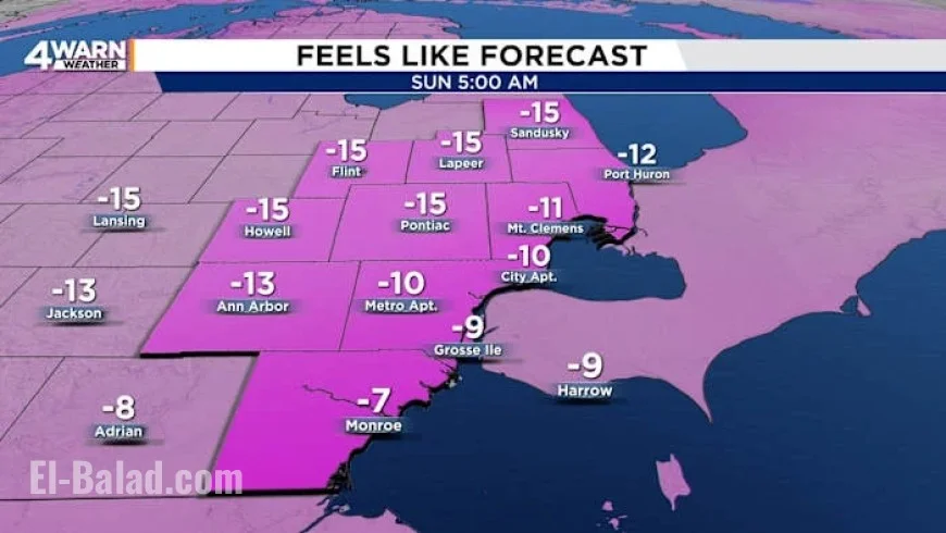 Snowfall and Temperature Drop to Hit Metro Detroit This Saturday