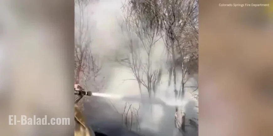 Crews Quell Grass Fire in West Colorado Springs