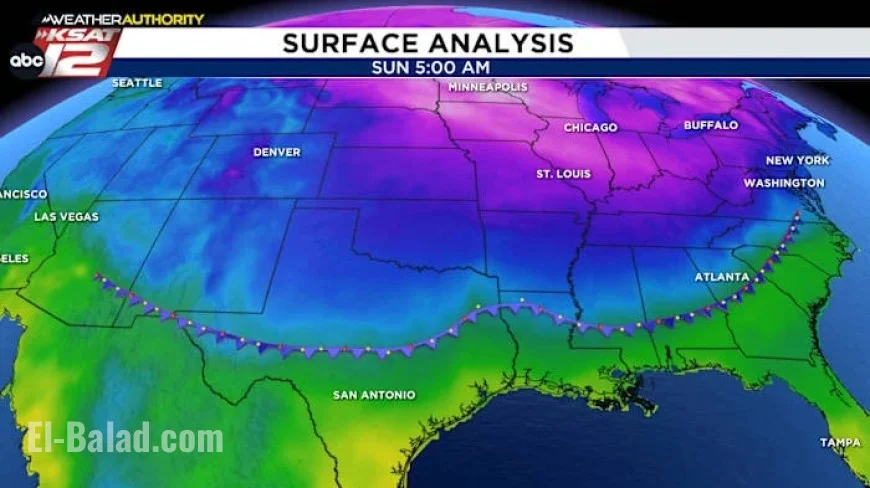 Major Cold Front Expected Sunday