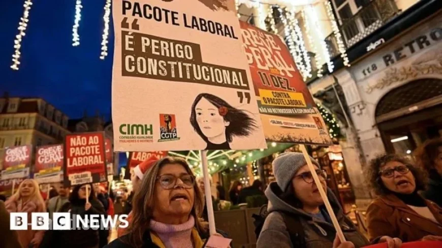 Portugal Faces Major Disruption in First General Strike in 12 Years