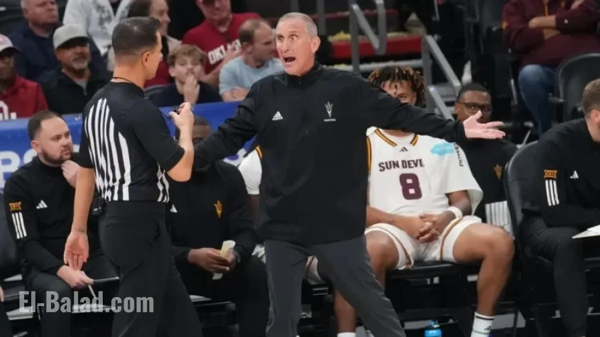 ASU Coach Bobby Hurley Ejected in Finale Seconds Against Santa Clara