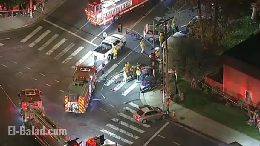 Minivan Driver Runs Red Light, Kills 3 in Panorama City Crash