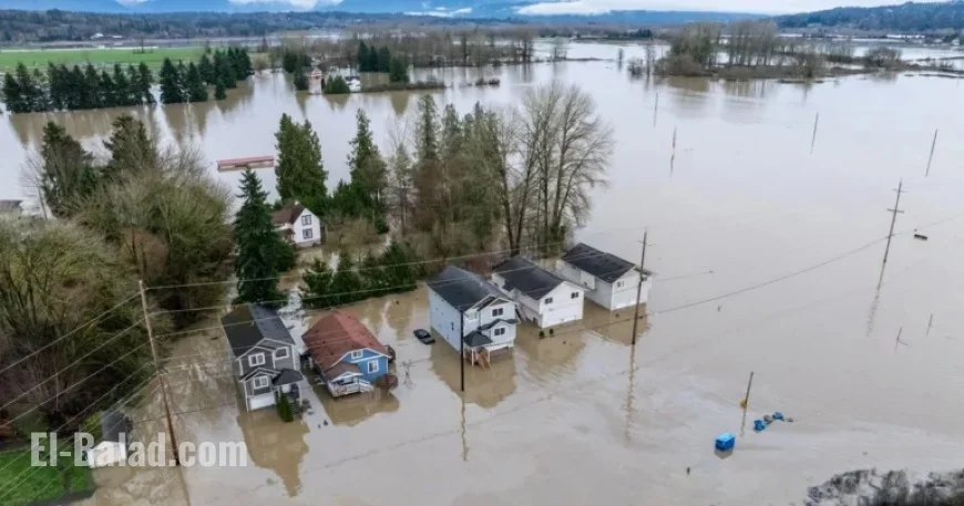 Washington Battles Severe Flooding as Midwest Prepares for Arctic Blast